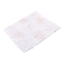 White Table Runner Cutwork Embroidered Flower with Tassel Decor 40cmx150cm