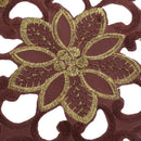 Home Cafe Table Decoration Charms Table Runner Cutwork Embroidered Flower With Tassel Decor 40cmx150cm Coffee