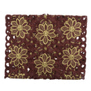 Home Cafe Table Decoration Charms Table Runner Cutwork Embroidered Flower With Tassel Decor 40cmx150cm Coffee