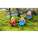 4x Miniature Dollhouse Bonsai Craft Garden Resin Landscape DIY Monks Decor