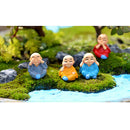 4x Miniature Dollhouse Bonsai Craft Garden Resin Landscape DIY Monks Decor