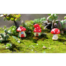 3x Mini Dollhouse Bonsai Craft Garden Resin Landscape DIY Mushroom Decor