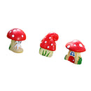3x Mini Dollhouse Bonsai Craft Garden Resin Landscape DIY Mushroom Decor