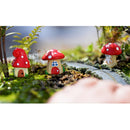 3x Mini Dollhouse Bonsai Craft Garden Resin Landscape DIY Mushroom Decor