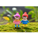 4 Pieces Micro Landscape Decorations Mini Resin Animal Garden DIY Girls