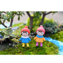 4 Pieces Micro Landscape Decorations Mini Resin Animal Garden DIY Girls