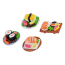 4 Pieces Micro Landscape Decorations Mini Resin Animal Garden DIY Sushi