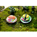 4 Pieces Micro Landscape Decorations Mini Resin Animal Garden DIY Sushi