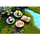 4 Pieces Micro Landscape Decorations Mini Resin Animal Garden DIY Sushi
