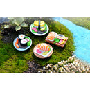 4 Pieces Micro Landscape Decorations Mini Resin Animal Garden DIY Sushi
