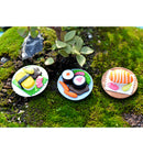 4 Pieces Micro Landscape Decorations Mini Resin Animal Garden DIY Sushi