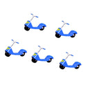 5pcs Miniature Resin Scooter Figurine Landscape Pot Bonsai DIY Decor Crafts