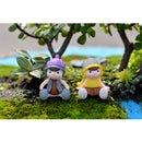 4 Pieces Micro Landscape Decorations Mini Resin Animal Garden DIY Boy & Girl
