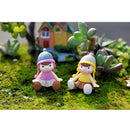 4 Pieces Micro Landscape Decorations Mini Resin Animal Garden DIY Boy & Girl