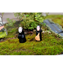 Faceless Men Resin Bonsai Micro Landscape Gardening Ornaments 4pcs/lot