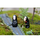 Faceless Men Resin Bonsai Micro Landscape Gardening Ornaments 4pcs/lot