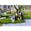 Faceless Men Resin Bonsai Micro Landscape Gardening Ornaments 4pcs/lot