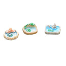 Pack of 3 Cute Mini Resin Pool Statue Garden DIY Micro Landscape Decoration