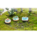 Pack of 3 Cute Mini Resin Pool Statue Garden DIY Micro Landscape Decoration