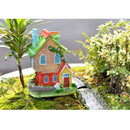 1 pcs Mini Resin Villa Statue DIY Moss Micro Landscape Decoration Garden