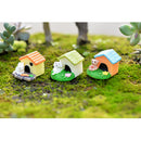 Durable Micro Landscape Miniature Dollhouse Animal Rabbit Home Statue Bonsai Figurine Garden Decor Ornaments