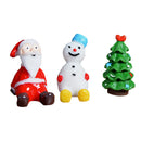 DIY Decorations Resin Garden Micro Landscape Ornaments Christmas Set of 3