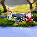10 pcs Mini Resin Bonsai Micro Landscape Garden DIY Decoration Red Crutch