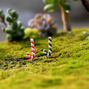 10 pcs Mini Resin Bonsai Micro Landscape Garden DIY Decoration Red Crutch