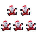 5 pcs Cute Mini Resin Santa Miniature Fairy Garden Micro Landscape Home DIY