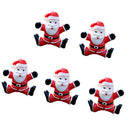 5 pcs Cute Mini Resin Santa Miniature Fairy Garden Micro Landscape Home DIY
