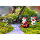5 pcs Cute Mini Resin Santa Miniature Fairy Garden Micro Landscape Home DIY