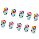 Cute Mini Resin Miniature Garden Micro Landscape Home Garden Snowaman Statue