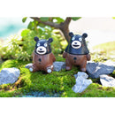 Resin Miniature Figurine Micro Landscape Coon Bonsai Pot Craft DIY Decor