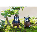 Resin Miniature Figurine Micro Landscape Coon Bonsai Pot Craft DIY Decor