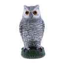 Plastic Decoy Owl Scarer Weed Pest Control Garden Repeller 26*13*11cm