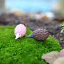 4 Piece Micro Landscape Mini Resin Bonsai DIY Garden Decor Colorful Hedgehog