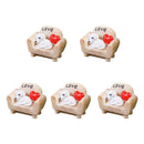 5 Piece Micro Landscape Mini Resin Bonsai DIY Flower Pot Decor Dog Sofa