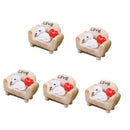 5 Piece Micro Landscape Mini Resin Bonsai DIY Flower Pot Decor Dog Sofa