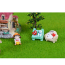 5Piece Micro Landscape Mini Resin Bonsai DIY Flower Pot Decor Green Dog Sofa
