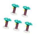 5 Piece Micro Landscape Mini Resin Bonsai DIY Flower Pot Decor Coconut Trees