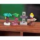 5 Piece Micro Landscape Mini Resin Bonsai DIY Flower Pot Decor Coconut Trees