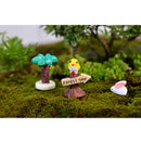 5 Piece Micro Landscape Mini Resin Bonsai DIY Flower Pot Decor Coconut Trees
