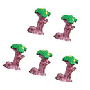 5 Piece Micro Landscape Mini Resin Bonsai DIY Flower Pot Decor Stump Trees