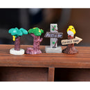 5 Piece Micro Landscape Mini Resin Bonsai DIY Flower Pot Decor Stump Trees