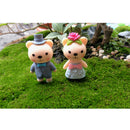 4 Piece Micro Landscape Mini Resin Bonsai DIY Garden Decor Lovely Bears