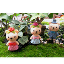 4 Piece Micro Landscape Mini Resin Bonsai DIY Garden Decor Lovely Bears