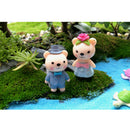 4 Piece Micro Landscape Mini Resin Bonsai DIY Garden Decor Lovely Bears