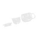 Heat-resistant Glass Cup Female Summer Transparent Filter with Lid Office