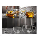 Heat-resistant Glass Cup Female Summer Transparent Filter with Lid Office