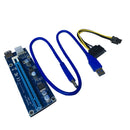 USB 3.0 PCIE Express 1x To 16x Extender Riser Adapter Set Card & Power Cable